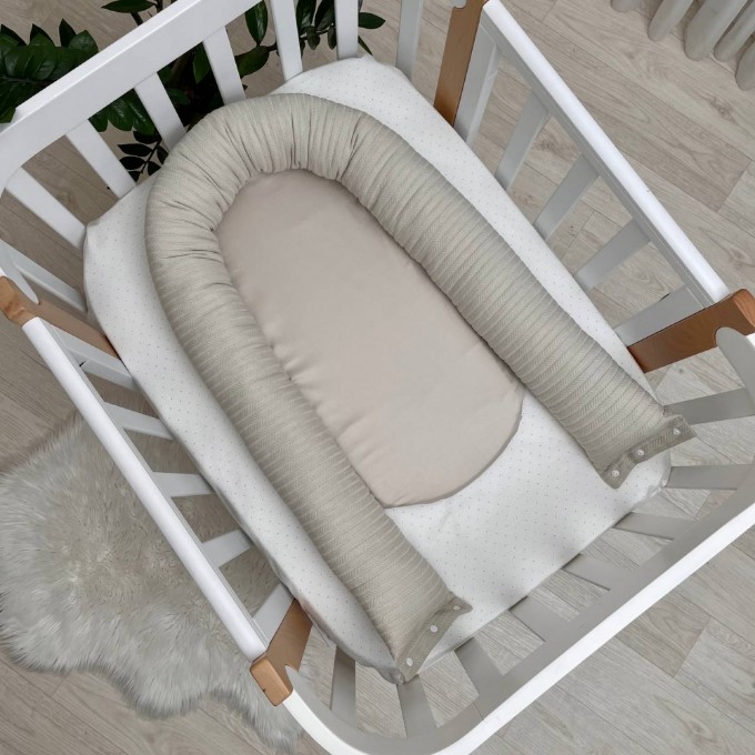 Protectie somn – Baby Nest Velvet bej